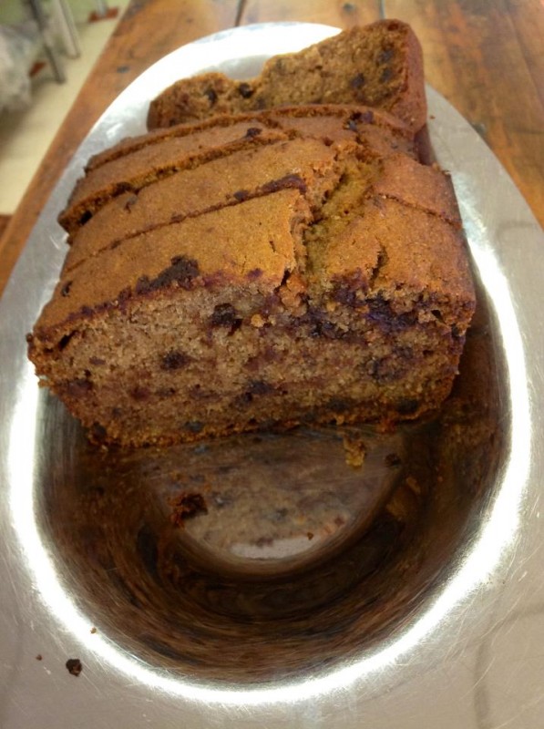 banana choc chip bread